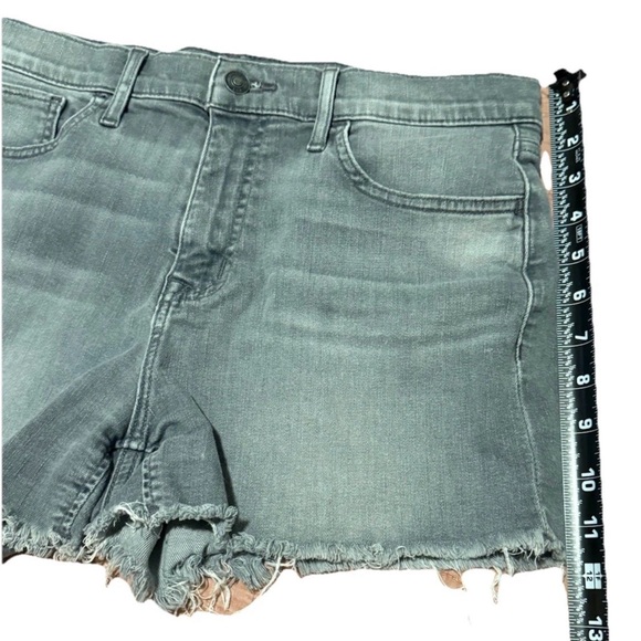 Hudson Cutoff Shorts Women 30 Gray Denim Gemma Short Mid Rise Cotton Stretchy - Picture 9 of 10
